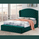 Eleganza Home Abramo Bed Plush Velvet - Super King Size