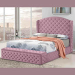 Eleganza Home Abramo Bed Plush Velvet - Super King Size