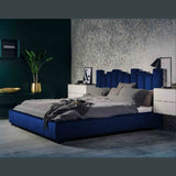 Eleganza Home Glexton Bed Plush Velvet - Super King Size