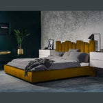 Eleganza Home Glexton Bed Plush Velvet - Super King Size