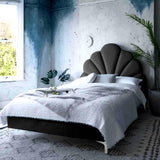 Eleganza Home Hendo Bed Plush Velvet - Double Size