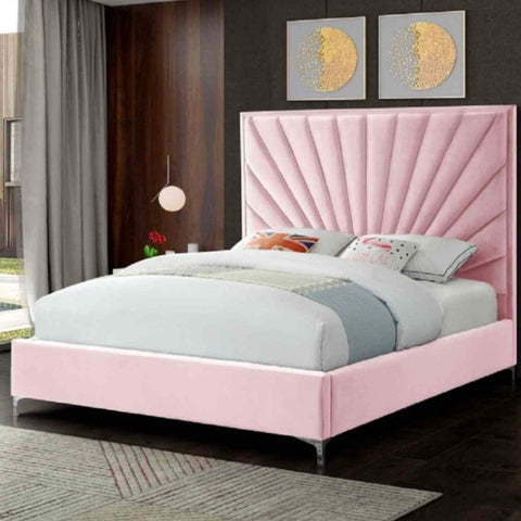 Eleganza Home Errence Bed -  Plush Velvet - Super King Size