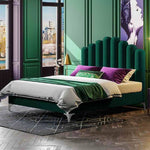 Eleganza Home Matteo Bed - Plush Velvet - Single Size