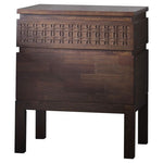 HGF London Retreat Bedside 2 Drawers Chest - Brown Colour