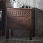 HGF London Retreat Bedside 2 Drawers Chest - Brown Colour