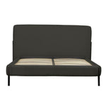 HGF Manchester Double Bed - Cotton Upholstered with Metal Legs