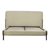 HGF Manchester Double Bed - Cotton Upholstered with Metal Legs