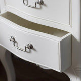 HGF Glam Bedside Table in Mahogany & Mindy Ash Wood - Vanilla Colour