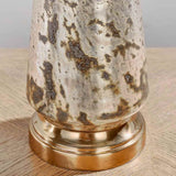 HGF Christopher Table Lamp Glass & Steel Base - Vintage White Colour