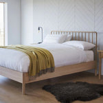 HGF Putney Spindle Super King Size Bed in Oak Wood - Natural Colour