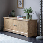 HGF Chelsea TV Unit 2 Doors & One Shelf in Mindy Wood - Natural Colour