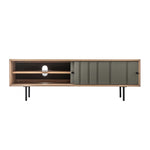 HGF Kioko TV Unit 2 Slide Doors And One Shelf - Oak and Grey Colour