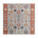 Hands HERIZ P-4407 blue and Rust Rug - Home Glamorous Furnitures 