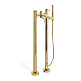 Maison Valentina HARPER Mounting Floor Mixer with Hand Shower - Home Glamorous Furnitures 