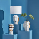 Jonathan Adler Atlas Split Table Lamp - Unglazed Porcelain