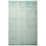 Jonathan Adler BLOCKS Hand Knotted Rug Viscose & Wool - Silvery Blue