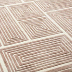 Jonathan Adler BLOCKS Hand Knotted Rug in Viscose & Wool - Champagne