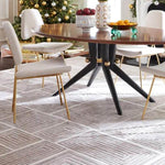 Jonathan Adler BLOCKS Hand Knotted Rug in Viscose & Wool - Champagne