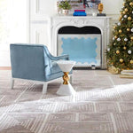 Jonathan Adler BLOCKS Hand Knotted Rug in Viscose & Wool - Champagne