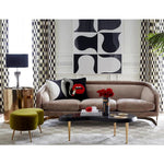 Jonathan Adler Bacharach 3 Seater Sofa - Champagne Velvet Colour