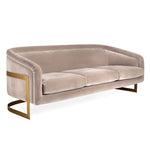 Jonathan Adler Bacharach 3 Seater Sofa - Champagne Velvet Colour