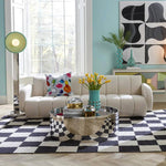 Jonathan Adler Brigitte 4 Seats Sofa In Woven Bouche - Olympus Oatmeal