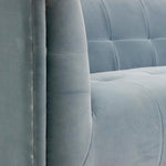 Jonathan Adler Claridge 4 Seater Sofa - Varese Faded Blue Velvet