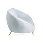 Jonathan Adler Ether Sofa 3 Seater In Velvet - Bergamo Ice Colour