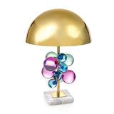 Jonathan Adler Globo Table Lamp - Multi Acrylics, Brass And Marble