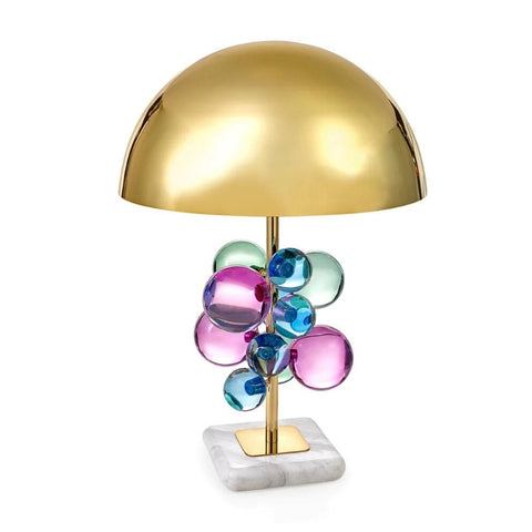 Jonathan Adler Globo Table Lamp - Multi Acrylics, Brass And Marble