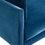 Jonathan Adler Malibu 3 Seater Sofa In Velvet - Varese Petrol Colour