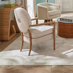 Jonathan Adler PEBBLES Hand Knotted Rug in Viscose - Celadon and White