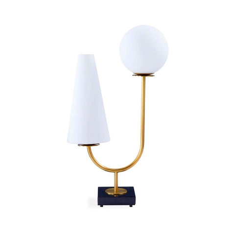 Jonathan Adler Paradiso Table Lamp - Antique Brass And Black Marble