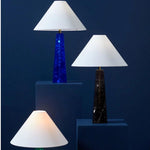 Jonathan Adler Prisma Table Lamp - Blue Solid Acrylic