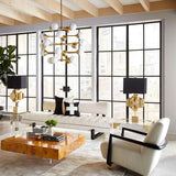 Jonathan Adler Puzzle Table Lamp - Antique Brass