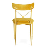 Jonathan Adler Rider Dining Chair in Velvet Upholstered - Rialto Gold