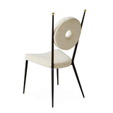 Jonathan Adler Rondo Dining Chair in Woven Boucle - Olympus Oatmeal