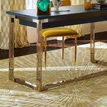 Jonathan Adler SUNBURST Hand Knotted Rug in Viscose & Wool - Gold