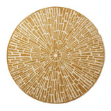 Jonathan Adler SUNBURST Round Hand Knotted Rug Viscose & Wool - Gold