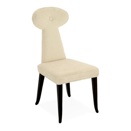 Jonathan Adler Vera Dining Chair in Woven Boucle - Olympus Oatmeal
