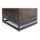 Julian Bowen Brooklyn TV Unit 2 Cupboards & One Shelf - Dark Oak