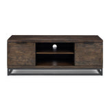 Julian Bowen Brooklyn TV Unit 2 Cupboards & One Shelf - Dark Oak