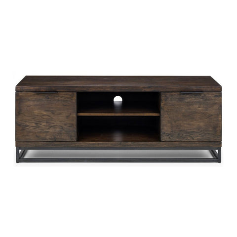 Julian Bowen Brooklyn TV Unit 2 Cupboards & One Shelf - Dark Oak