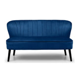 Julian Bowen Coco 2 Seater Sofa Velvet Upholstered - Blue Colour