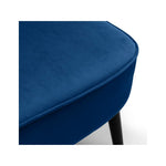 Julian Bowen Coco 2 Seater Sofa Velvet Upholstered - Blue Colour