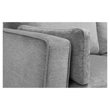 Julian Bowen Hayward 2 Seater Sofa Chenille Upholstered - Grey Colour