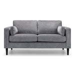 Julian Bowen Hayward 2 Seater Sofa Chenille Upholstered - Grey Colour