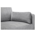 Julian Bowen Hayward 3 Seater Sofa Chenille Upholstered - Grey Colour