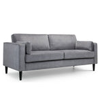 Julian Bowen Hayward 3 Seater Sofa Chenille Upholstered - Grey Colour