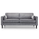 Julian Bowen Hayward 3 Seater Sofa Chenille Upholstered - Grey Colour